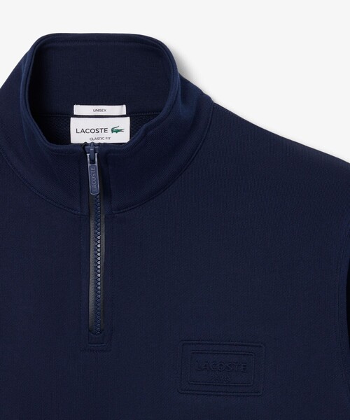 LACOSTE（ラコステ）の「ハイネックエンボスハーフジップスウェットシャツ（スウェット・メンズ・ライトグレー/ネイビー・XS/M/L/S）」の13枚目の写真
