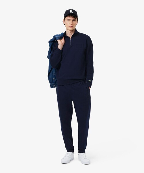 LACOSTE（ラコステ）の「ハイネックエンボスハーフジップスウェットシャツ（スウェット・メンズ・ライトグレー/ネイビー・XS/M/L/S）」の20枚目の写真