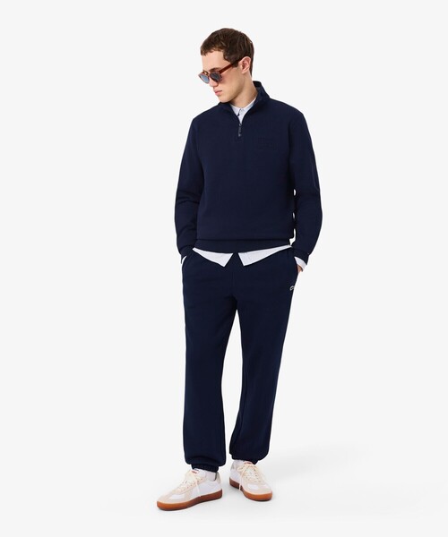 LACOSTE（ラコステ）の「ハイネックエンボスハーフジップスウェットシャツ（スウェット・メンズ・ライトグレー/ネイビー・XS/M/L/S）」の21枚目の写真