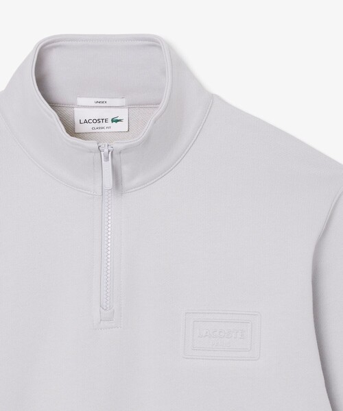 LACOSTE（ラコステ）の「ハイネックエンボスハーフジップスウェットシャツ（スウェット・メンズ・ライトグレー/ネイビー・XS/M/L/S）」の15枚目の写真