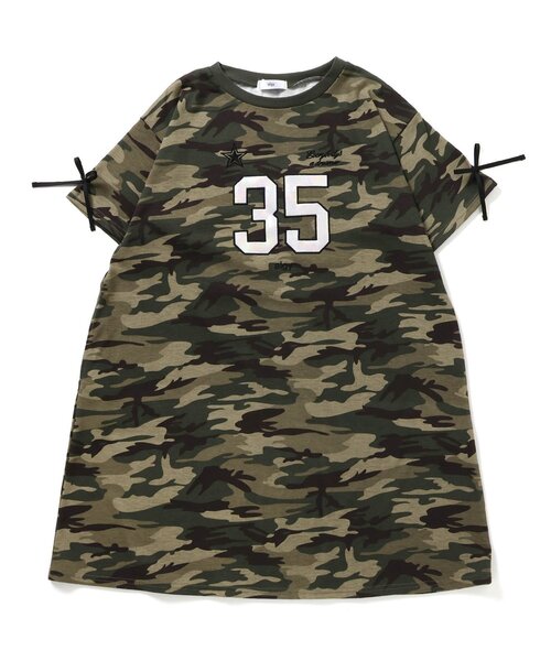 algy（アルジー）の「ナンバリングTワンピ（ワンピース・キッズ・ネイビー/ブラック/カーキ・130/140/150/160）」の2枚目の写真