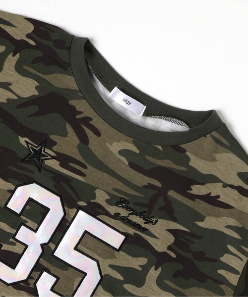 algy（アルジー）の「ナンバリングTワンピ（ワンピース・キッズ・ネイビー/ブラック/カーキ・130/140/150/160）」の5枚目の写真