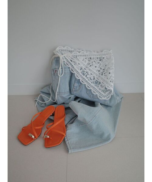 LAGUNAMOON（ラグナムーン）の「メタルリングストラップサンダル（サンダル・レディース・ブラウン/オレンジ・SMALL/MEDIUM）」の3枚目の写真