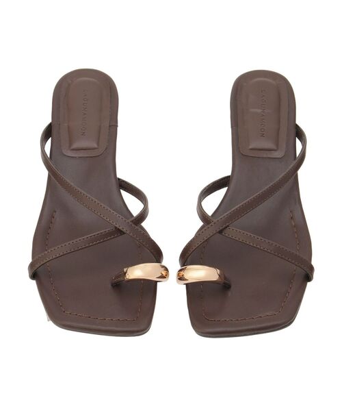 LAGUNAMOON（ラグナムーン）の「メタルリングストラップサンダル（サンダル・レディース・ブラウン/オレンジ・SMALL/MEDIUM）」の15枚目の写真