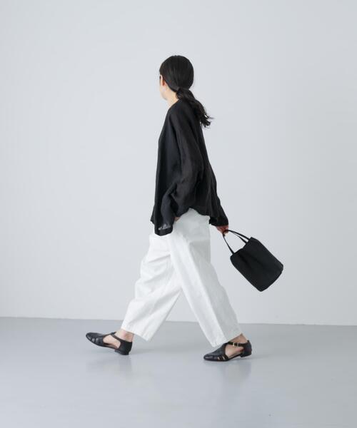 かぐれ（カグレ）の「リネンボイルワイドプルオーバー（シャツ/ブラウス・レディース・ピンク/ブラック/アイボリー・FREE）」の9枚目の写真