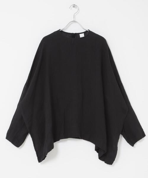 かぐれ（カグレ）の「リネンボイルワイドプルオーバー（シャツ/ブラウス・レディース・ピンク/ブラック/アイボリー・FREE）」の10枚目の写真