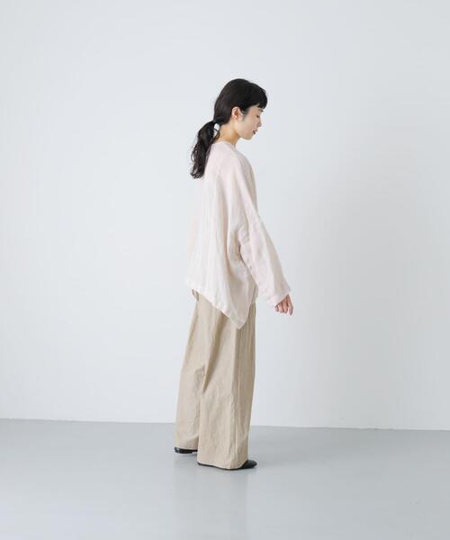 かぐれ（カグレ）の「リネンボイルワイドプルオーバー（シャツ/ブラウス・レディース・ピンク/ブラック/アイボリー・FREE）」の18枚目の写真