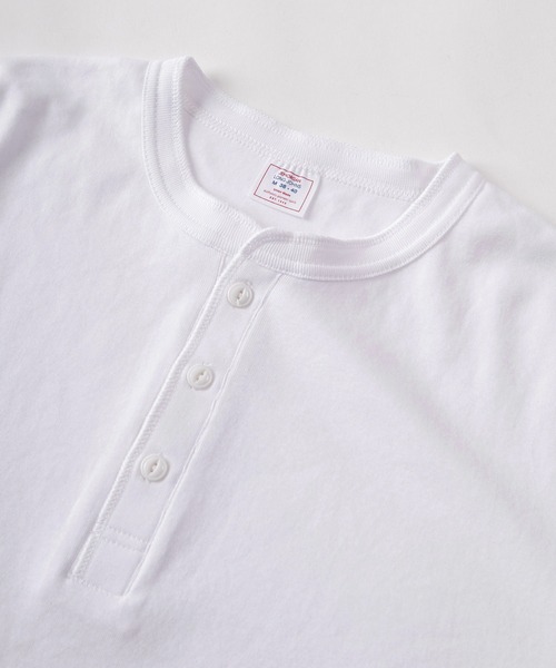 JEMORGAN（ジェーイーモーガン）の「【87】【JEMORGAN/ジェーイーモーガン】フライス ヘンリーネック ジャストフィット 半袖Tシャツ/無地T/パックT/インナーウェア（Tシャツ/カットソー・メンズ・ホワイト/チャコールグレー/グレー/ブラック・XL/L/M/S）」の15枚目の写真