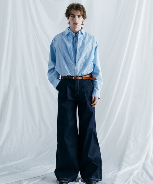 BLAYMORE（ブレイモア）の「【BLAYMORE】Regular Collar Lace Shirt / レギュラーカラーレースシャツ（シャツ/ブラウス・メンズ・ホワイト/ライトブルー/ブラック・MEDIUM/SMALL）」の11枚目の写真