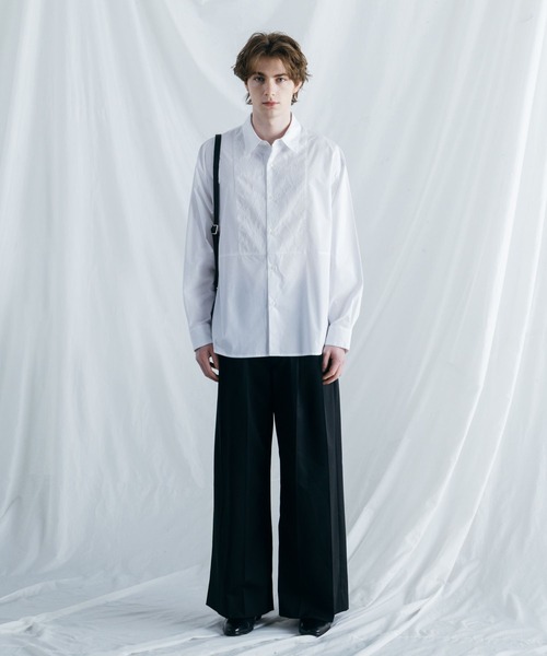 BLAYMORE（ブレイモア）の「【BLAYMORE】Regular Collar Lace Shirt / レギュラーカラーレースシャツ（シャツ/ブラウス・メンズ・ホワイト/ライトブルー/ブラック・MEDIUM/SMALL）」の18枚目の写真