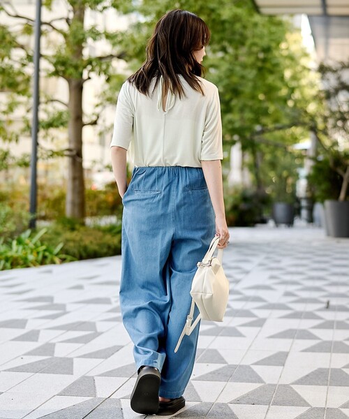 RONEL(ロネル)の「【RONEL】アシンメトリー イージーデニムパンツ(デニムパンツ・レディース・ライトブルー/コバルトブルー・S/M)」の13枚目の写真