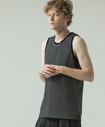 【SLICK/スリック】30/2 Micro Border Tank Top/ マイクロボーダー タンクトップ