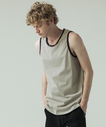 SLICK | 【SLICK/スリック】30/2 Micro Border Tank Top/ マイクロボーダー タンクトップ(Tシャツ/カットソー)