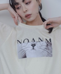 カウ柄デニムコラージュptヘムレースタイトスカート（スカート