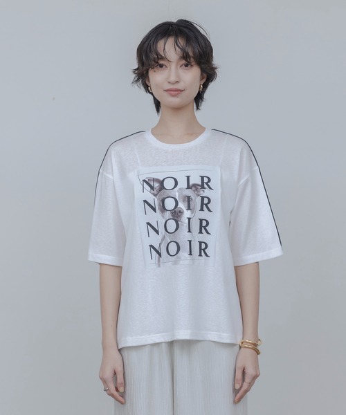 アニマルフォト＆刺繍ptメロウシアーTシャツ Eimee Law│Eimee Law