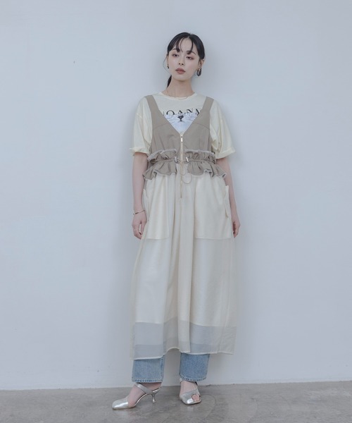 Eimee Law(エイミーロウ)の「アニマルフォト&刺繍ptメロウシアーTシャツ(Tシャツ/カットソー・レディース・サックスブルー/スミクロ/ライトイエロー/オフホワイト・FREE)」の22枚目の写真