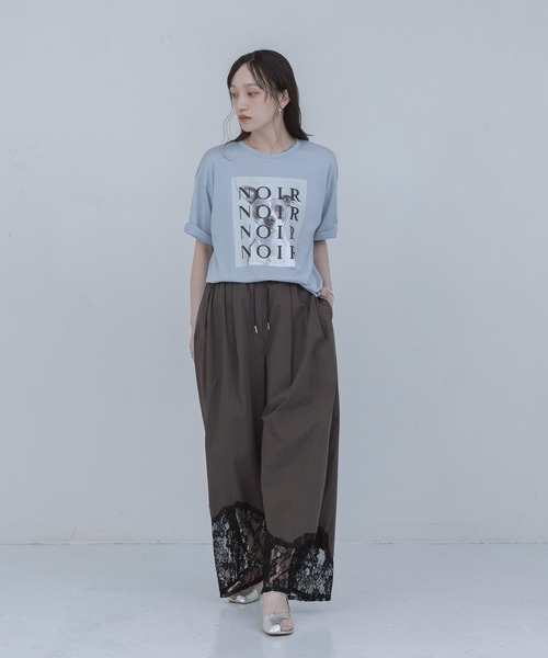 アニマルフォト＆刺繍ptメロウシアーTシャツ Eimee Law│Eimee Law