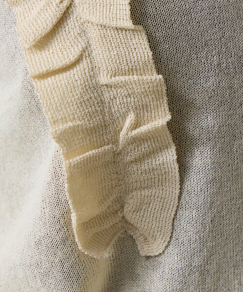 goocy（グーシー）の「アシメフリルシアーカーディガン（ニット/セーター・レディース・ホワイト系その他/ブラウン/チャコールグレー・FREE）」の18枚目の写真