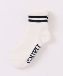 HANES（ヘインズ）の「【HANES/ヘインズ】ノンパイル クォーターレングスラインソックス 3足組（ソックス/靴下）」