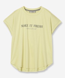 【接触冷感・紫外線防止・洗える】ロゴTシャツ（MAKE IT FRESH）