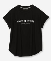 新品　ローズティアラ　42 接触冷感　カットソー　黒　ブラック セール】Rose Tiara｜ローズティアラのTシャツ/カットソー（ブラック