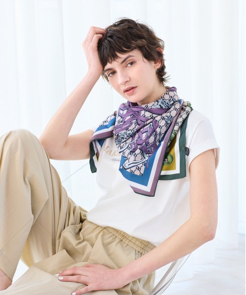 R-ISM(リズム)の「【接触冷感・紫外線防止・洗える】ロゴTシャツ(MAKE IT FRESH)(Tシャツ/カットソー・レディース・ブラック/オフホワイト/ライトイエロー・4)」の4枚目の写真