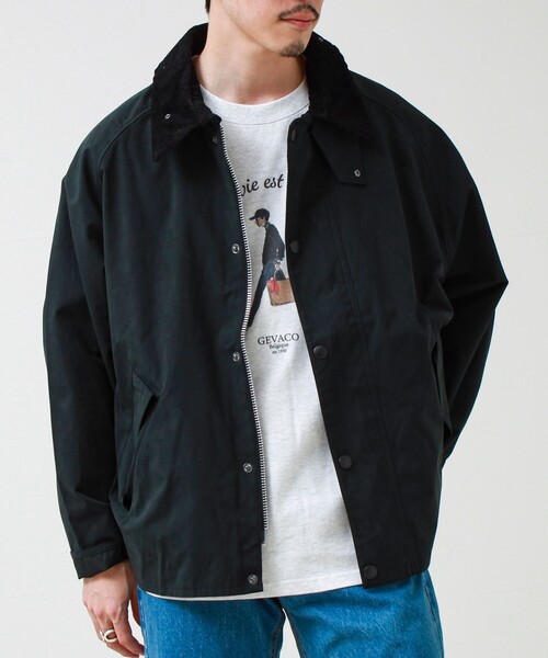 Barbour(バブアー)の「【BARBOUR/バブアー】OS TRANSPORTER CASUAL JACKET(ブルゾン・メンズ・オリーブ/オフホワイト/ブラック・40/42)」の5枚目の写真