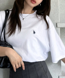 U.S. POLO ASSN.（ユーエスポロアッスン）の「【Ada.別注 U.S. POLO ASSN.】 ベーシック スムース 半袖 Tシャツ ユニセックス メンズ ◎（Tシャツ/カットソー）」