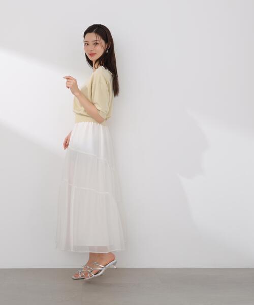 PROPORTION BODY DRESSING（プロポーションボディドレッシング）の「アシメティアードスカート / 1216120406（スカート・レディース・ホワイト/ブラック・P/S/MEDIUM/SMALL）」の8枚目の写真