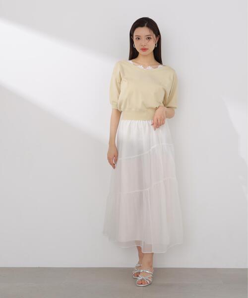 PROPORTION BODY DRESSING（プロポーションボディドレッシング）の「アシメティアードスカート / 1216120406（スカート・レディース・ホワイト/ブラック・P/S/MEDIUM/SMALL）」の9枚目の写真