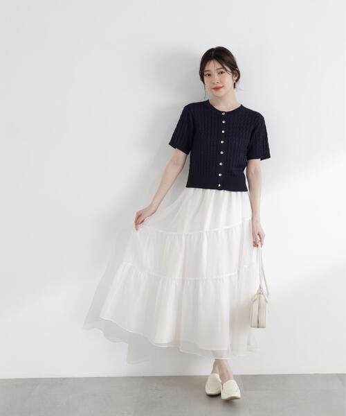 PROPORTION BODY DRESSING（プロポーションボディドレッシング）の「アシメティアードスカート / 1216120406（スカート・レディース・ホワイト/ブラック・P/S/MEDIUM/SMALL）」の11枚目の写真