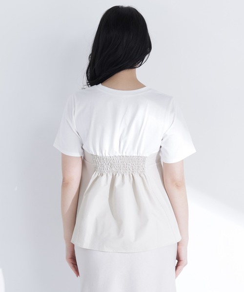 NATURAL BEAUTY BASIC(ナチュラルビューティーベーシック)の「ペプラムビスチェドッキングカットソー(Tシャツ/カットソー・レディース・ホワイト系その他2/ホワイト系その他/ブラック系その他2・フリ-)」の16枚目の写真