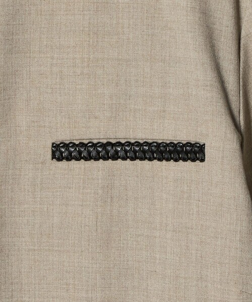 UNITED ARROWS(ユナイテッドアローズ)の「Spiree ASAMI ノーカラー ジャケット(ノーカラージャケット・レディース・ナチュラル/ネイビー・36/38/40)」の16枚目の写真