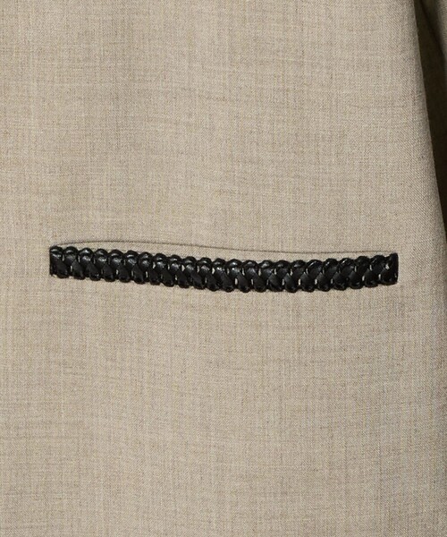 UNITED ARROWS(ユナイテッドアローズ)の「Spiree ASAMI ノーカラー ジャケット(ノーカラージャケット・レディース・ナチュラル/ネイビー・36/38/40)」の17枚目の写真