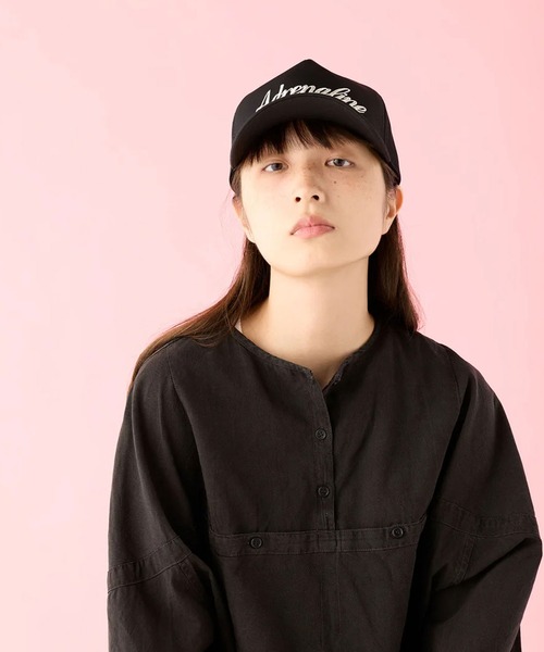 CPH(シーピーエイチ)の「5 PANNEL CAP / TC TWILL / ベースボールキャップ(キャップ・レディース・ブラック/チャコールグレー・FREE)」の3枚目の写真