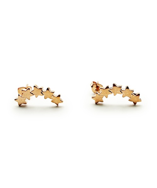 CARROLL(キャロル)の「CARROLL キャロル ファイブスタークレッセントキャッチピアス(ピアス(両耳用)・レディース・ピンクゴールド・FREE)」の1枚目の写真