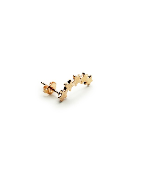 CARROLL(キャロル)の「CARROLL キャロル ファイブスタークレッセントキャッチピアス(ピアス(両耳用)・レディース・ピンクゴールド・FREE)」の2枚目の写真