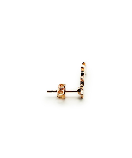 CARROLL(キャロル)の「CARROLL キャロル ファイブスタークレッセントキャッチピアス(ピアス(両耳用)・レディース・ピンクゴールド・FREE)」の3枚目の写真