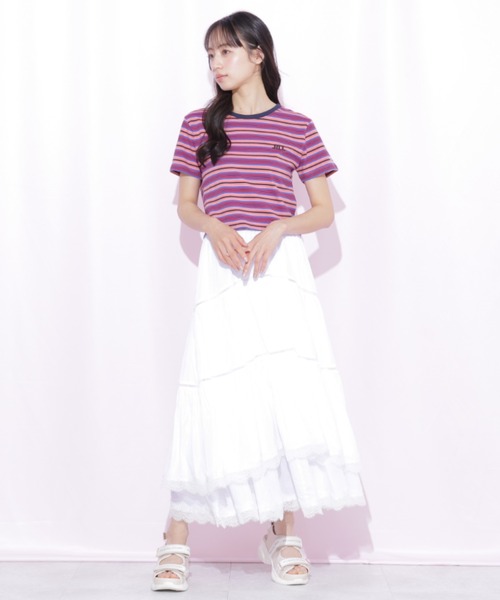 JILL by JILL STUART(ジルバイジルスチュアート)の「コットンライクティアードスカート(スカート・レディース・グレー/ピンク/ホワイト・FREE)」の18枚目の写真