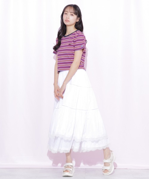 JILL by JILL STUART(ジルバイジルスチュアート)の「コットンライクティアードスカート(スカート・レディース・グレー/ピンク/ホワイト・FREE)」の16枚目の写真
