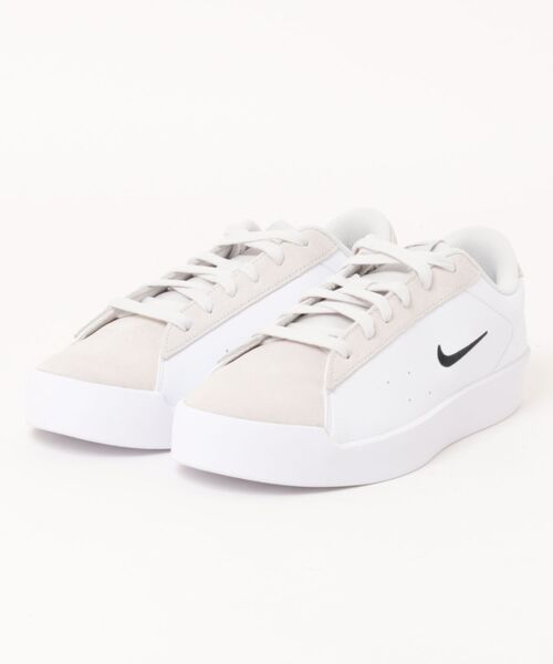 NIKE(ナイキ)の「NIKE ナイキ COURT HERITAGE MS メンズスニーカー(コートヘリテイジMS)(スニーカー・メンズ・ブラック×ブラック/ホワイト×ホワイト・25.5cm/26.0cm/26.5cm/27.0cm/27.5cm/28.0cm/28.5cm/29.0cm/30.0cm/31cm)」の2枚目の写真