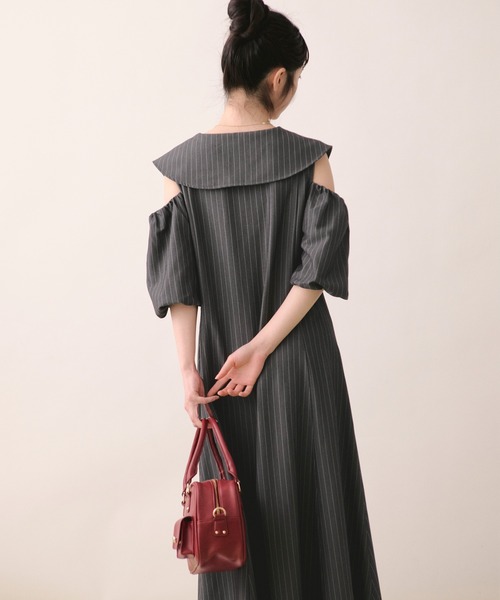 loin nuit（ロワンニュイ）の「big collar puff onepiece / ビック