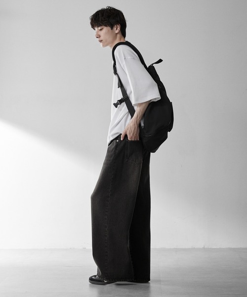 RUUBON(ルーボン)の「【RUUBON】one shoulder sling bag / ワンショルダースリングバッグ(撥水)(ショルダーバッグ・メンズ・ブラック・FREE)」の10枚目の写真