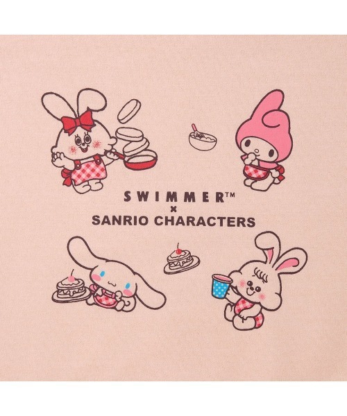 SWIMMER(SWIMMER)の「SWIMMER×サンリオキャラクターズ 袖口折り返し風デザイン半袖Tシャツ(Tシャツ/カットソー・キッズ・ピンク/ミント・80/90/110/120/100)」の8枚目の写真