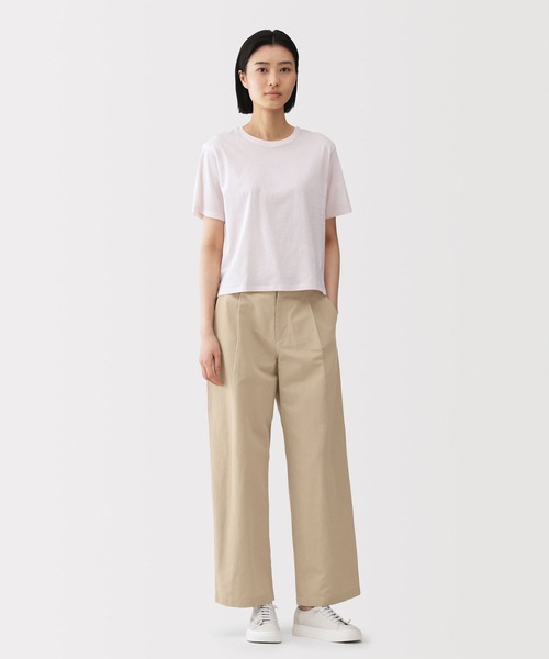 MUJI Labo〕婦人 綿混タックワイドパンツ（その他パンツ）｜MUJI Labo