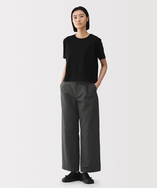 MUJI Labo〕婦人 綿混タックワイドパンツ（その他パンツ）｜MUJI Labo