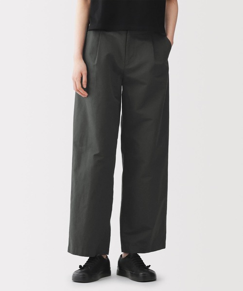 MUJI Labo(ムジラボ)の「〔MUJI Labo〕婦人 綿混タックワイドパンツ(その他パンツ・レディース・ダークグレー/ベージュ/ブラック/オフホワイト・58/61/64/67/70/73)」の13枚目の写真