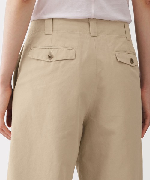 MUJI Labo(ムジラボ)の「〔MUJI Labo〕婦人 綿混タックワイドパンツ(その他パンツ・レディース・ダークグレー/ベージュ/ブラック/オフホワイト・58/61/64/67/70/73)」の21枚目の写真