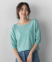 パフスリーブニット」に該当するニット/セーター（スクエアネック