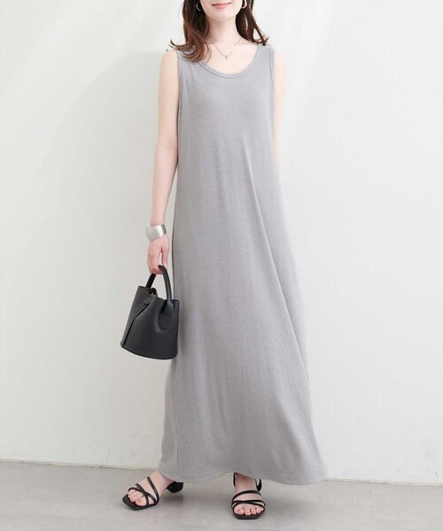 natural couture(ナチュラルクチュール)の「ラメテレコワンピース(ワンピース・レディース・ブラック/グレー/オフホワイト/ブラウン・FREE/LARGE)」の13枚目の写真